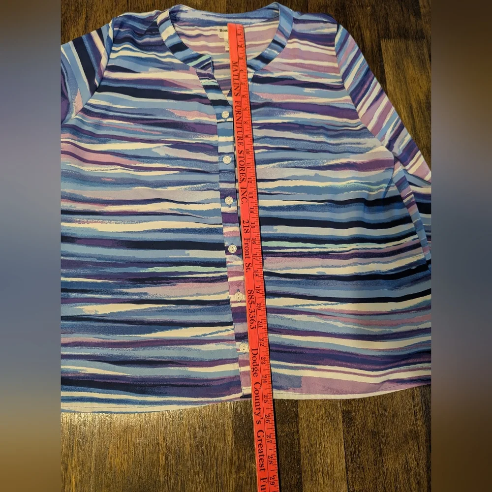 Bon‎ Worth Pastel Striped Blouse